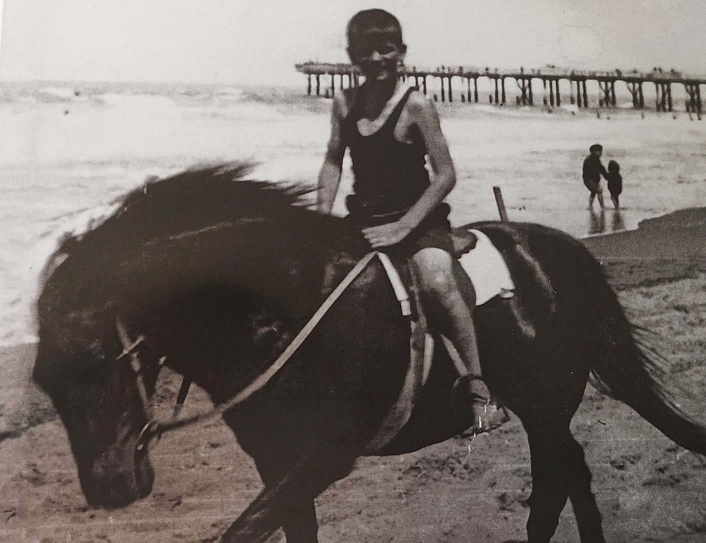 Boy on horse 1940
