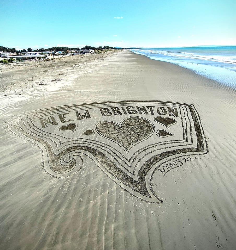 Sand Art at New Brighton Beach