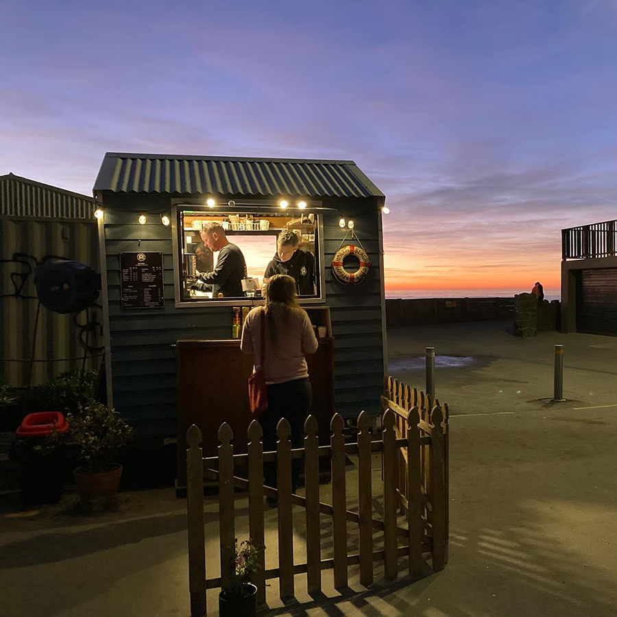 North Beach Coffee Shed at Sunrise